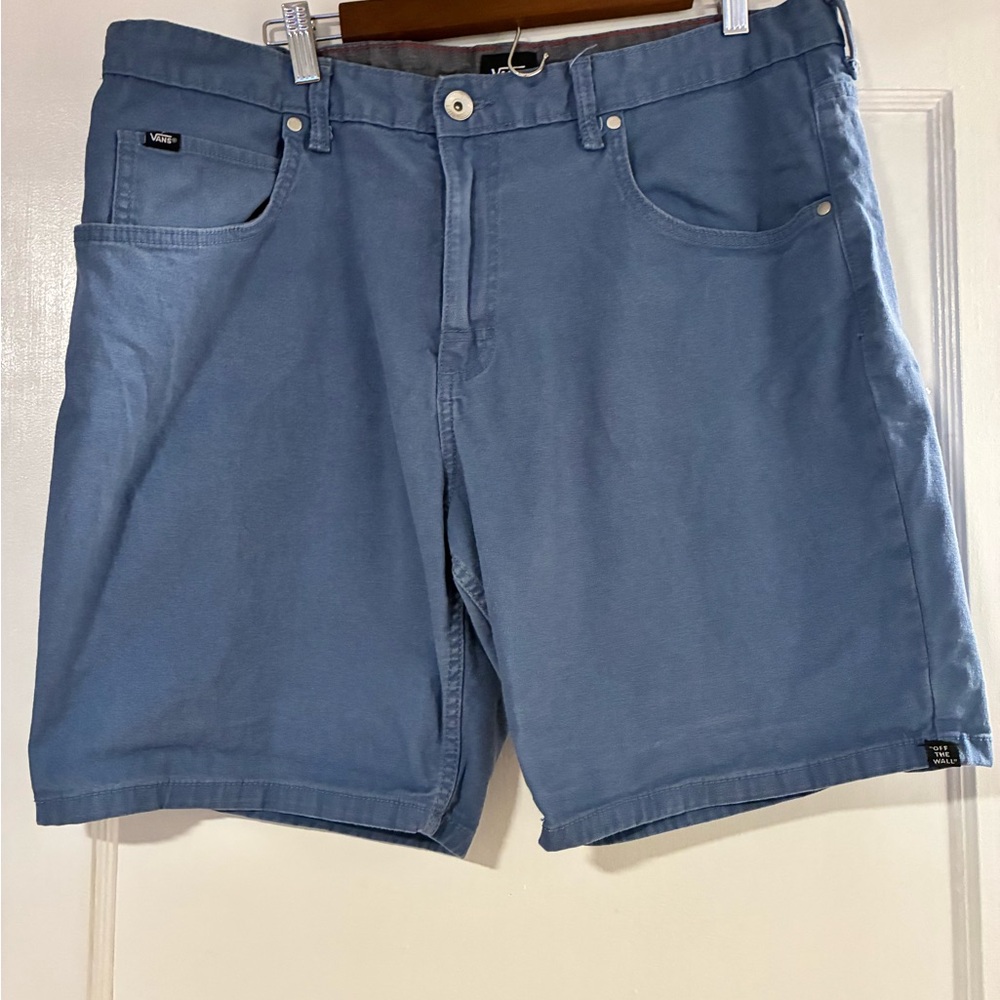Vans Men's Light Blue Shorts (Size 38)